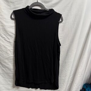 LOFT Black Sleeveless Muscle Tee
